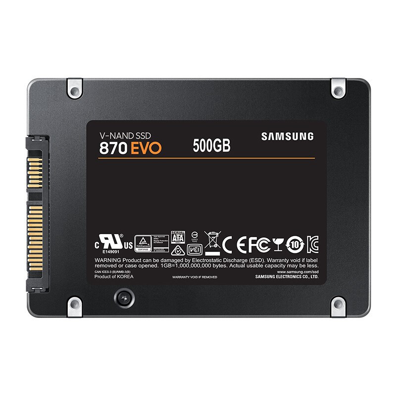 SAMSUNG 三星 870 EVO SATA 固态硬盘 500GB(SATA3.0) 349元