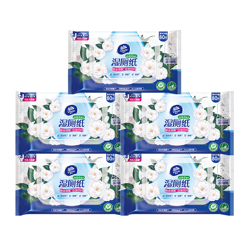 Vinda 维达 山茶花湿厕纸 80片5包+维达湿巾 80片*4包+立白洗衣凝珠 34颗*2件+得力 胶带*2件 52.93元（需凑单，双重优惠）