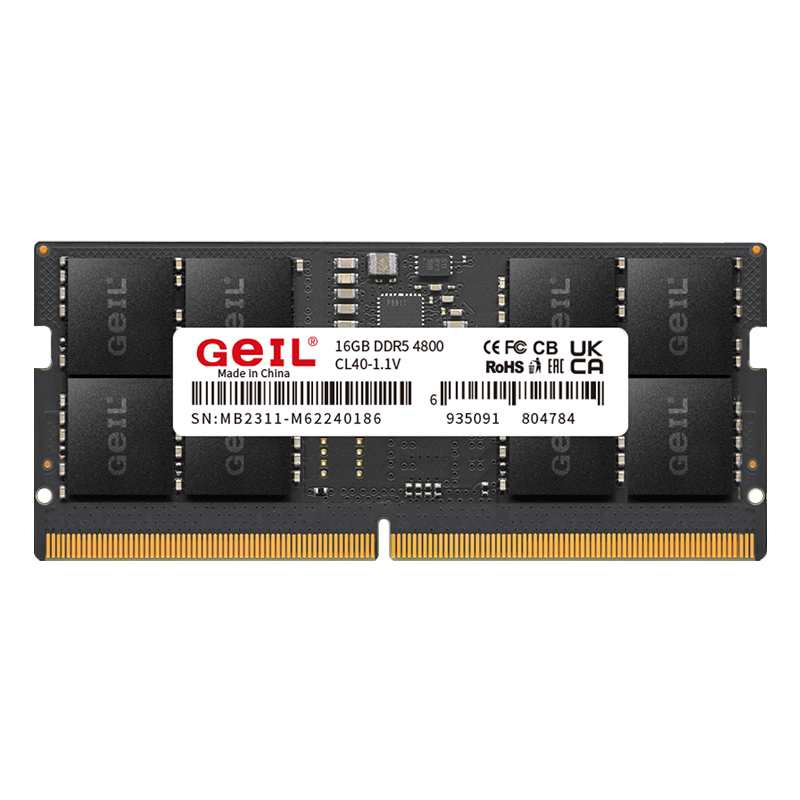 双11狂欢、PLUS会员:GeIL 金邦 16G DDR5-4800 笔记本内存条 千禧系列 188.05元包邮