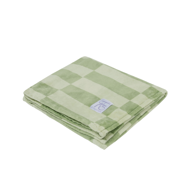 双11预告、9日20点、PLUS会员:野兽派家居 Z系列棋盘格法兰绒毯 150x180cm 72.55元(需领券)