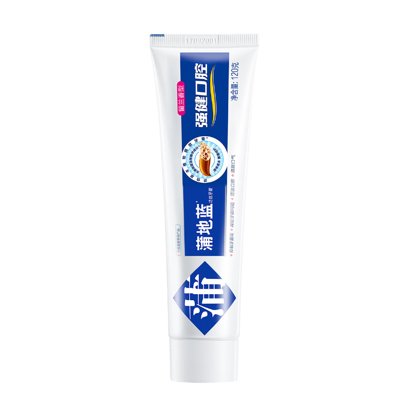 双11巅峰、plus会员、需首购:蒲地蓝 强健口腔功效牙膏 120g＊6件 返后60元包邮（合10元/件，返90元E卡）
