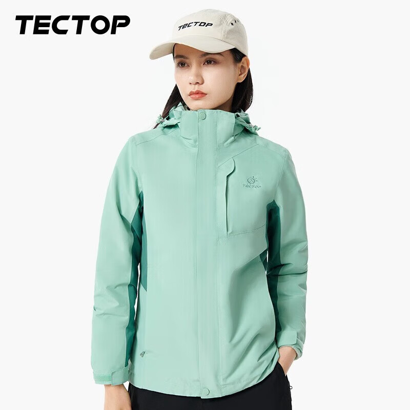 京东PLUS：TECTOP 探拓 女士三合一冲锋衣 D207277CF 券后153.46元