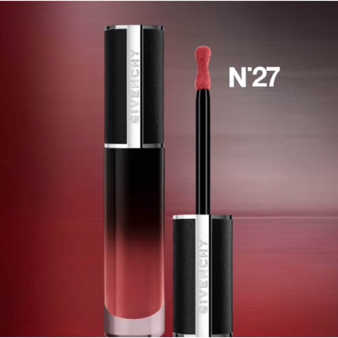 3人团:纪梵希(Givenchy)【限时直降 下单立减】高定禁忌丝绒唇霜27 禁忌蔷薇 189元