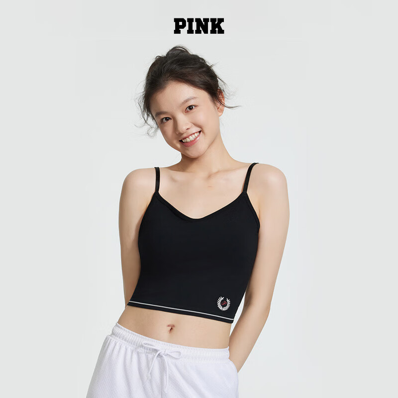 限移动端、京东百亿补贴:VICTORIA'S SECRET PINK文胸内衣女1 2ZUO黑色-纯色款 11247227 XS/M 48.9元