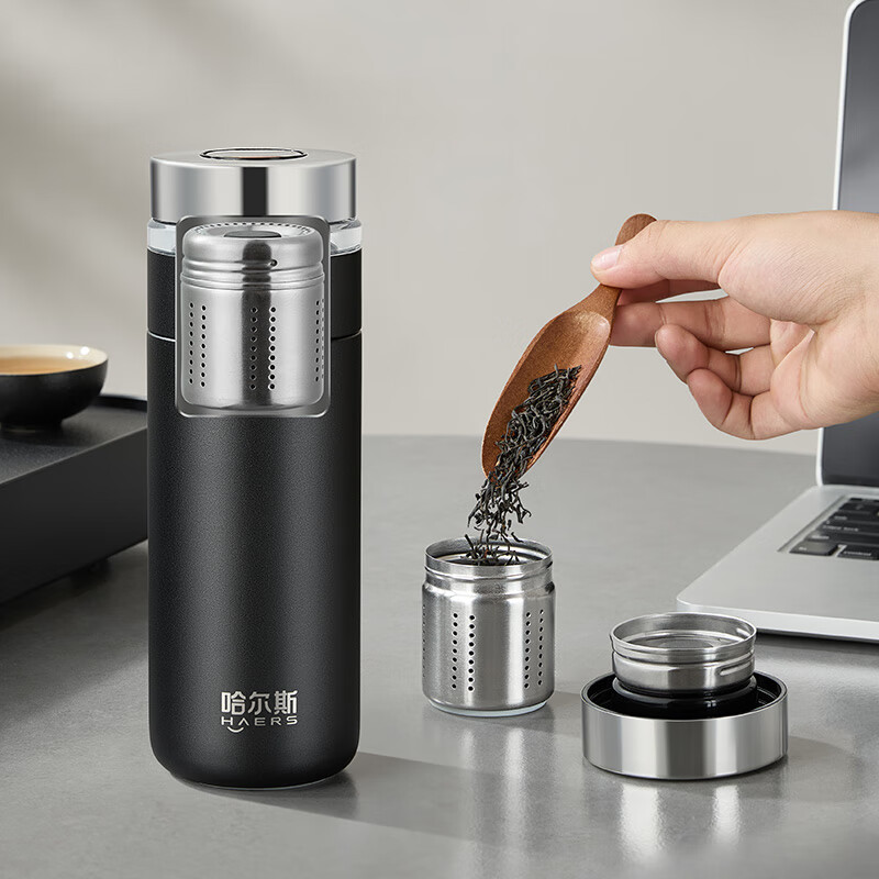 HAERS 哈尔斯 磁弹保温杯 磁弹 茶仓可分离 420ml*3件 32.53元/件（需买3件，共97.59元）