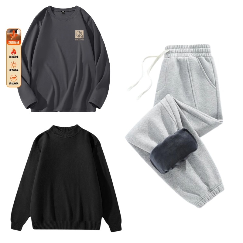 GLM 男士重磅400g加绒裤 券后35.85元