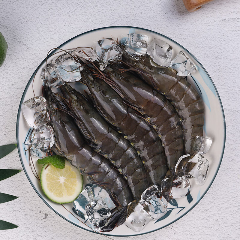 CP正大出品 虾 生冻 新鲜黑虎虾 进口 26/30规格 送长辈老人礼品 黑虎虾26/30 800g 79.9元(需领券)