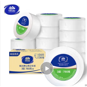 京东PLUS:Vinda 维达 大卷纸 3层780g12卷 155.35元(双重优惠)