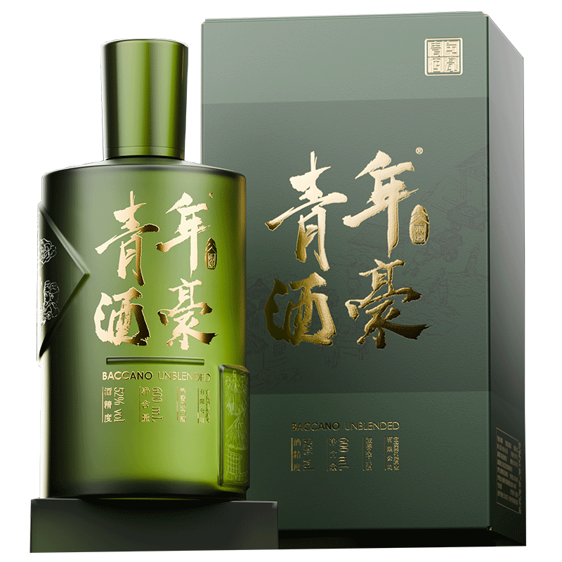 谷小酒 青年酒豪系列白酒52度 600mL 1瓶 翡绿·浓香型 29.9元(需领券)