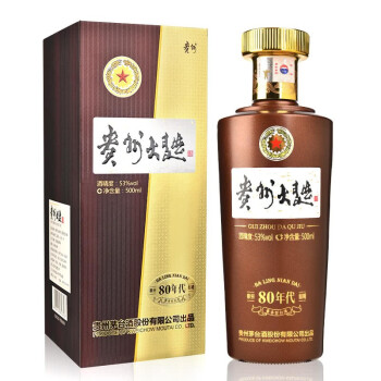 MOUTAI 茅台 贵州大曲 80年代 53%vol 酱香型白酒 500ml 单瓶装 券后166.21元