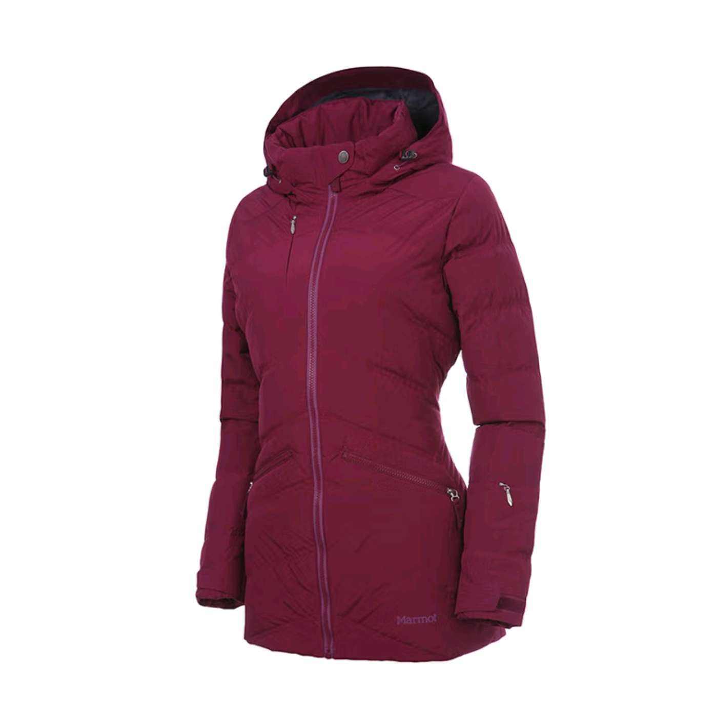 plus:土拨鼠 断码清仓秋冬女款保暖鸭绒700蓬面包带帽羽绒服 深红 XS 267.46元(需领券)