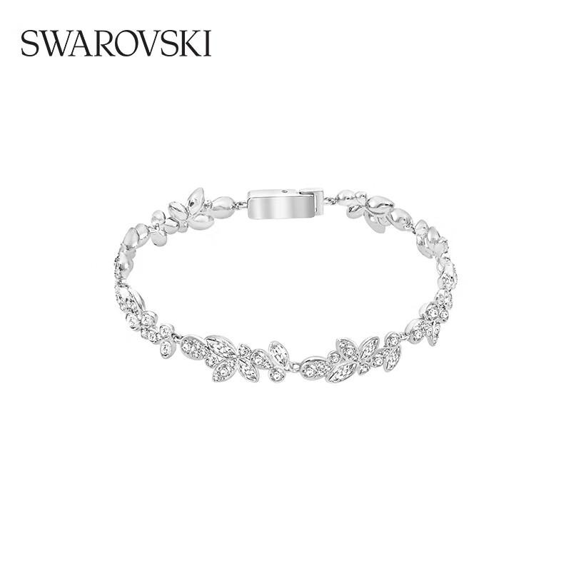 施华洛世奇 Diapason 白色女士水晶般质地手链 5528190 619元