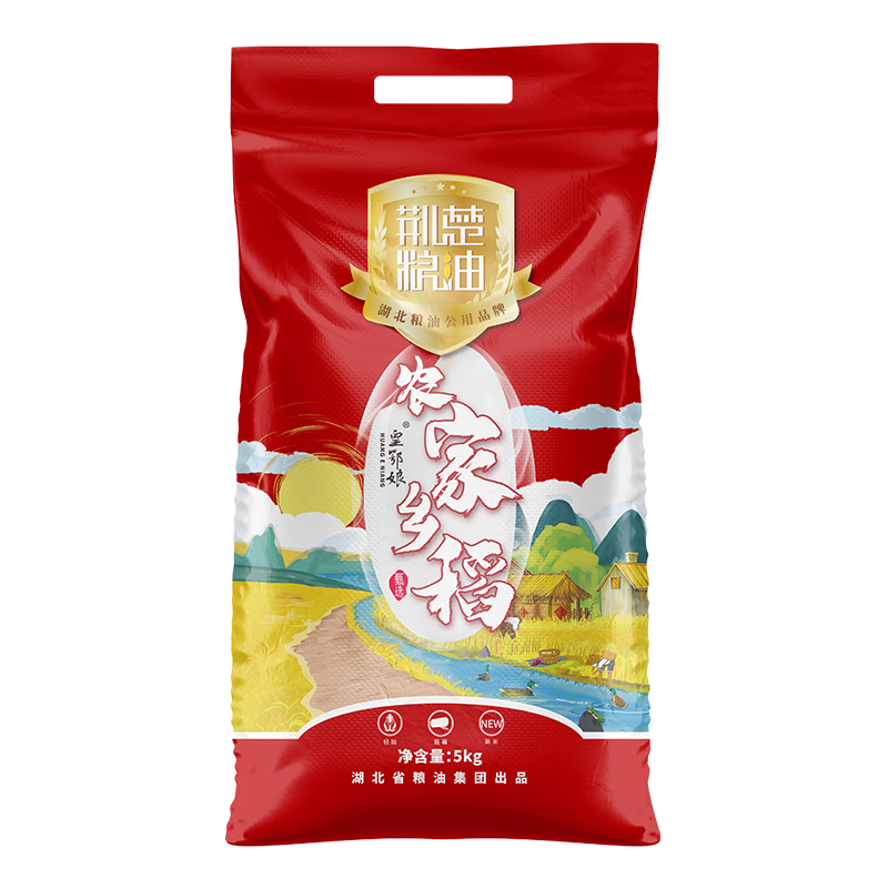 荆楚粮油皇鄂娘农家乡稻10斤 2024年新米 19.7元