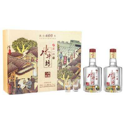 预售：水井坊 臻酿八号 52度 浓香型白酒 500ml*2瓶 礼盒装 658元 包邮（定金10元，立减120元，可用年货节补贴券）