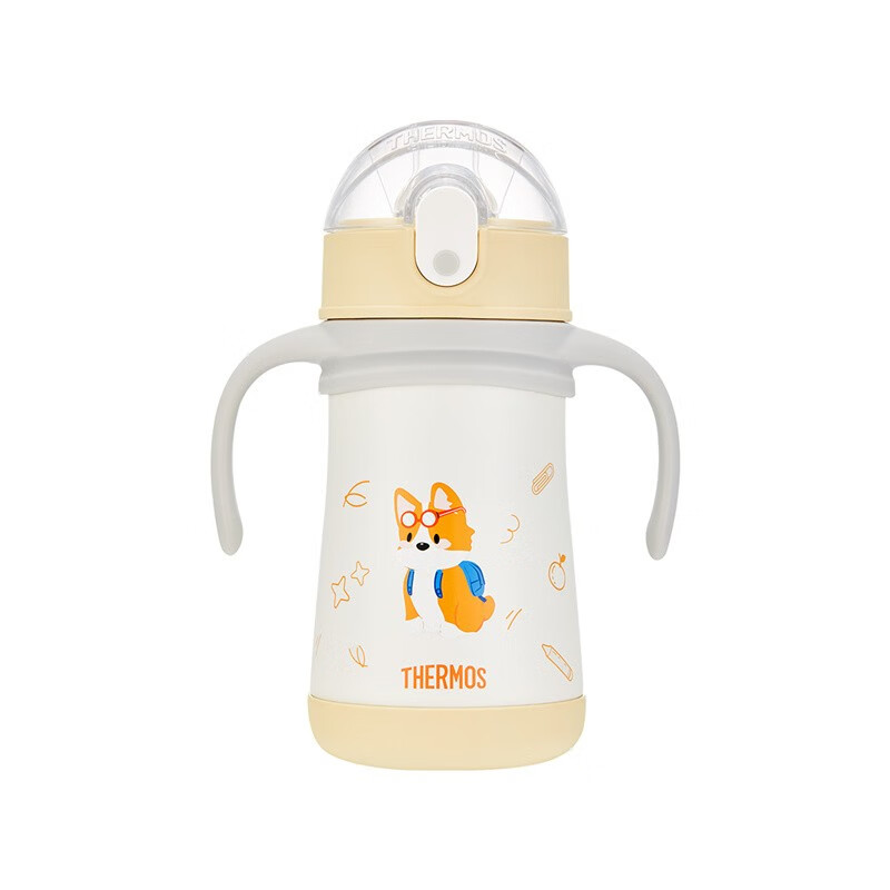 THERMOS 膳魔师 316l不锈钢保温杯耐磨防摔TCKE 吸管杯 320ml(双耳把手) 券后109元