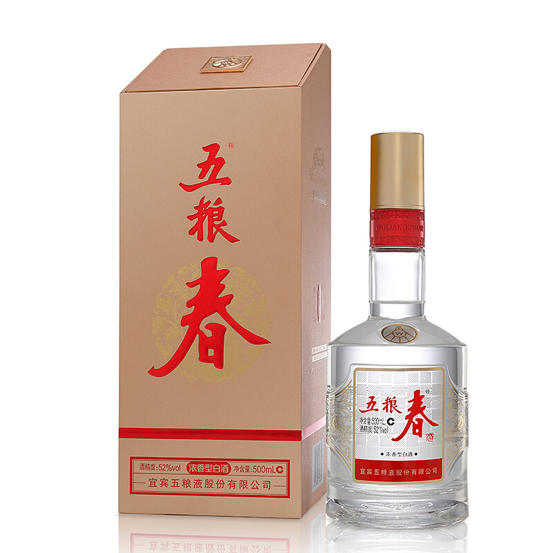 限移动端、京东百亿补贴：五粮春 五粮液股份 五粮春 第二代 浓香型白酒 52度 500ml 205.92元