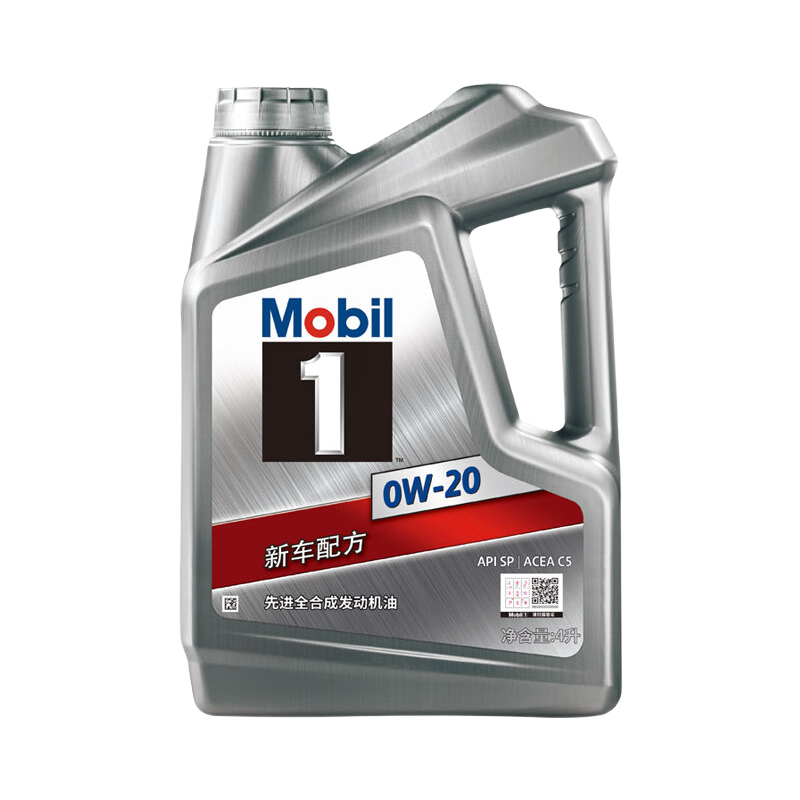 京东PLUS:美孚 1号 新车配方 0W-20 SP 全合成机油 4L 286.11元(晒单返50元京豆)