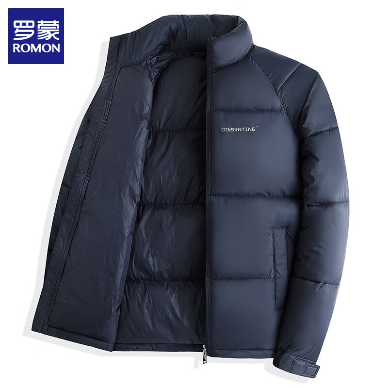 罗蒙 棉服男士短款 深蓝 2XL 券后89元