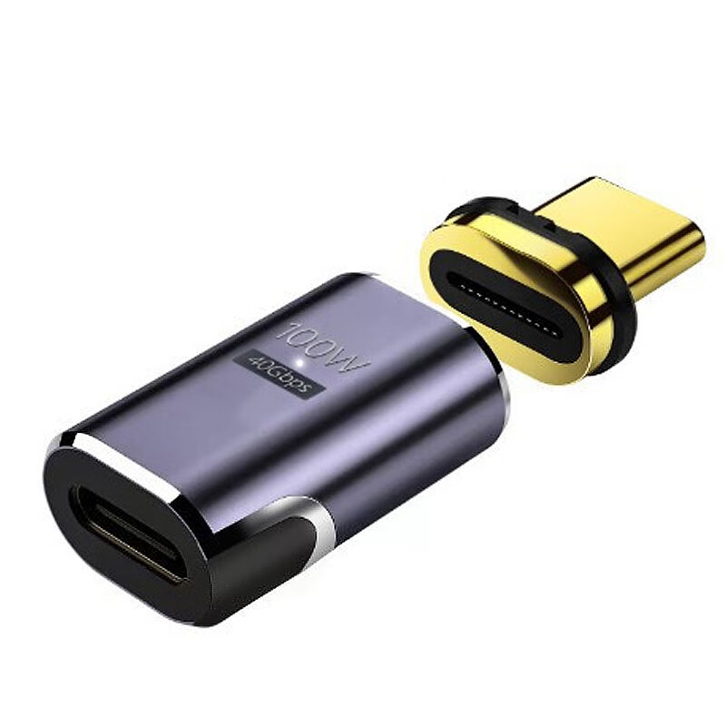 均橙 Type-C磁吸转接头USB4.0 Type-C磁吸转接 USB4 40GB 直头 券后25.9元