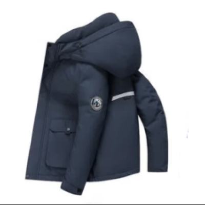 需首购:罗蒙 男士短款连帽羽绒服 藏青色 L 169元(需领券)