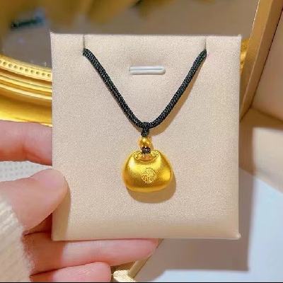 小胖福项链平安锁小众百搭 颜色任选 2.4元/件 包邮 （拍2到手1.4元/件）