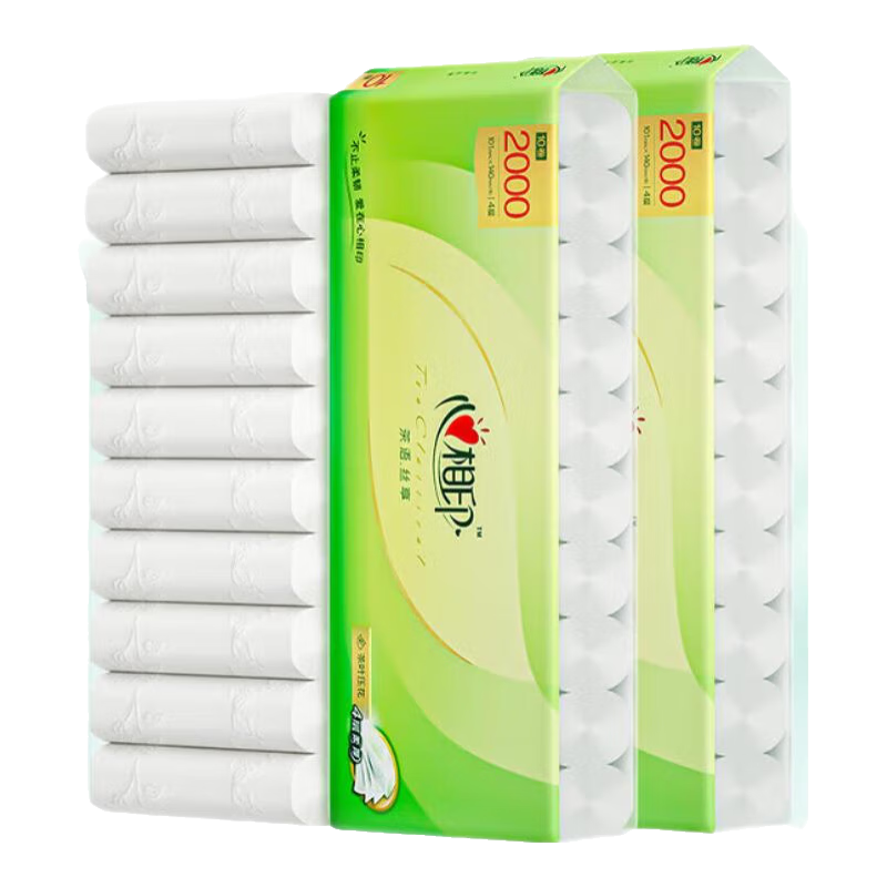 心相印 茶语丝享卷纸200克*10卷*2提 36.4元（需领券）