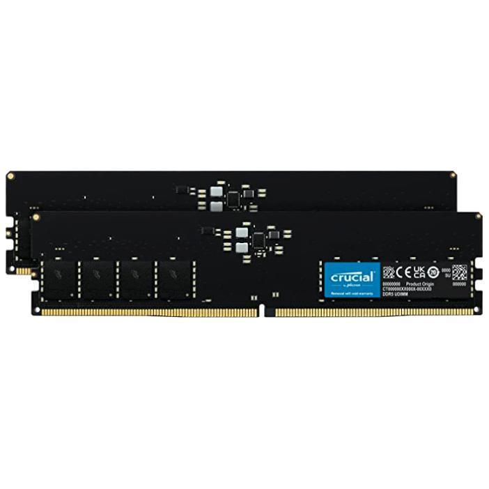 Crucial 64GB（32GB×2）套装 DDR5 4800频率 台式机内存条 美光（原镁光）原厂颗粒 AI电脑配件 1149元