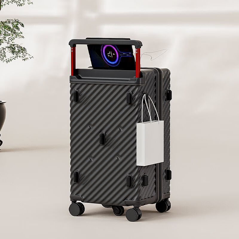 友胜保罗 行李箱宽拉杆大容量密码箱皮箱 朱墨黑 20英寸 券后168元