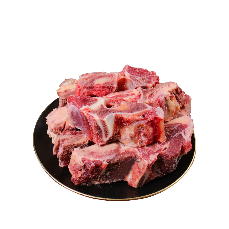 京觅 澳洲原切牛肉汤骨4斤(2袋装) 赠谷饲原切上脑牛排200g  39.5元（需试用）