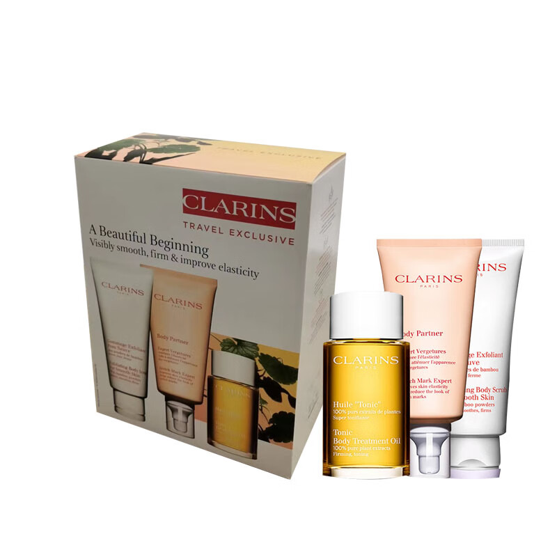 京东PLUS:娇韵诗 孕妇护理三件套组 抚纹霜175ml+护理油100ml+磨砂膏200ml 731.61元包税包邮