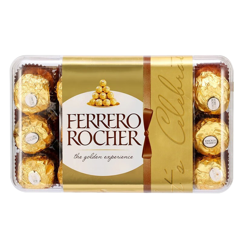 京东百亿补贴、plus会员:费列罗（FERRERO）榛果巧克力30粒礼盒装进口零食情人节礼物375g2025年4-5月到期 59.46元