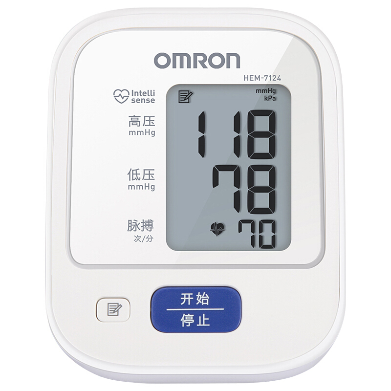国补7折：欧姆龙 OMRON HEM-7124 上臂式血压计 券后128.8元