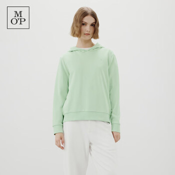 Marc O'Polo 马可波罗 MOP 2024秋季新款美式慵懒后背胶印LOGO连帽卫衣女458351A5405E