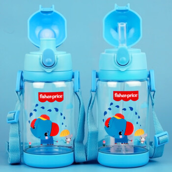 Fisher-Price 儿童水杯 双盖Tritan 蓝色 520ml