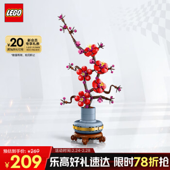 乐高 LEGO 植花系列 10369 傲骨梅
