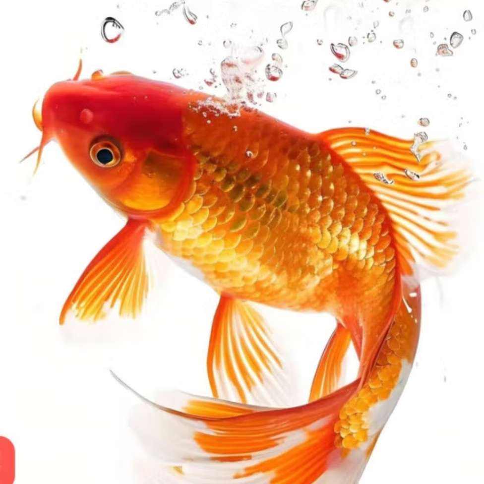 京喜 冷水观赏鱼草金鱼养不死耐活包邮包活宠物新手练手鱼 3-5厘米送小包鱼粮 红草金3条 0.1元（3人团）