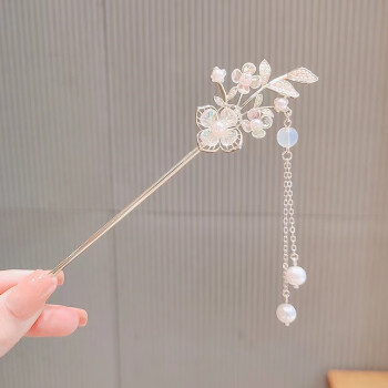 缔晶 发簪汉服簪子儿童生日礼物送女孩演出古风发钗子旗袍盘头饰马面裙新中式流苏步摇现代日常佩戴