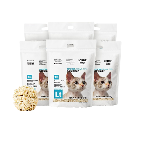 LORDE 里兜 纯豆腐砂猫砂豆腐猫砂除味可冲厕所2.6kg×6袋 123元