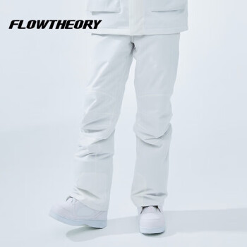 Flow Theory FT滑雪裤女单双板防水保暖宽松防风软壳裤子男FlowTheory 雪山白 XS