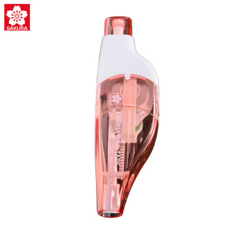 樱花 SAKURA 按动式可换芯修正带5mm*6m 红色 学生用涂改带小型迷你便携修正带 XC0TK-R5WC#19