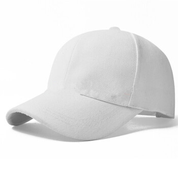炫世柠檬 帽子男春夏潮嘻哈帽休闲百搭时尚休闲遮阳鸭舌帽女纯色棒球帽 纯色棒球帽 白色
