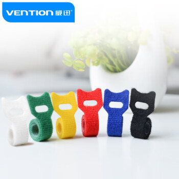 威迅 理线带 电脑扎线带魔术贴 多功能线缆收纳绕线器 整理带 子母扣绑带 理线器 六条装 KAC00