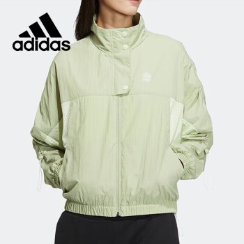 adidas 阿迪达斯 外套女装春秋运动服NEO梭织舒适透气训练立领夹克HS8843 A/M