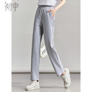 初申 女松紧高腰显瘦直筒休闲裤 S137R1257