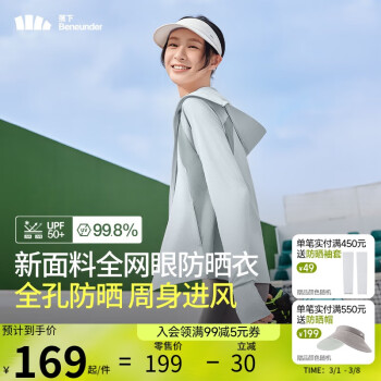 蕉下 杨幂推荐防晒服女黑胶透气凉感户外防紫外线外套AS10024银河灰M