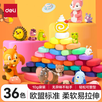 得力 67819 超轻粘土 36色