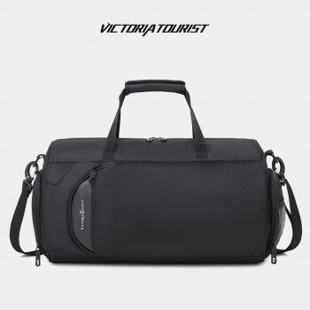 维多利亚旅行者 victoriatourist 旅行包 健身包男商务单肩运动包休闲手提包干湿分离V7020标准版黑色