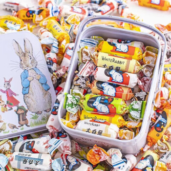 大白兔 奶糖糖果礼盒混合味零食糖果圣诞节送女友同学生日礼物400g