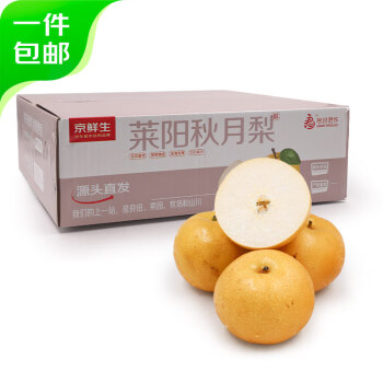 京鲜生 山东莱阳秋月梨 净重5斤 单果350g以上 生鲜水果 源头直发