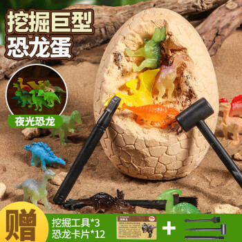 马丁兄弟 Martin brother 儿童考古挖掘恐龙玩具夜光恐龙化石恐龙蛋手工玩具男女孩生日礼物